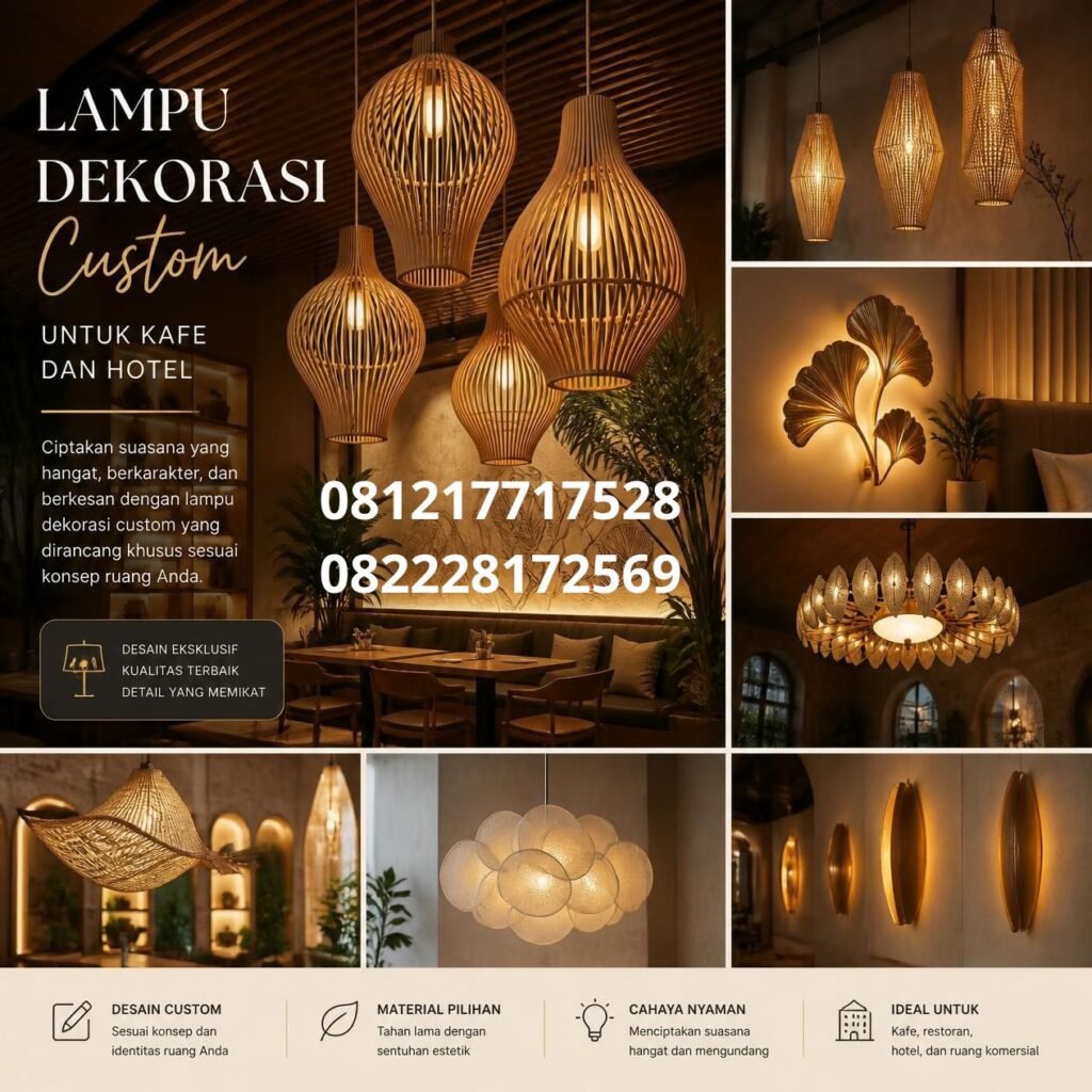 Lampu Interior Kafe Custom