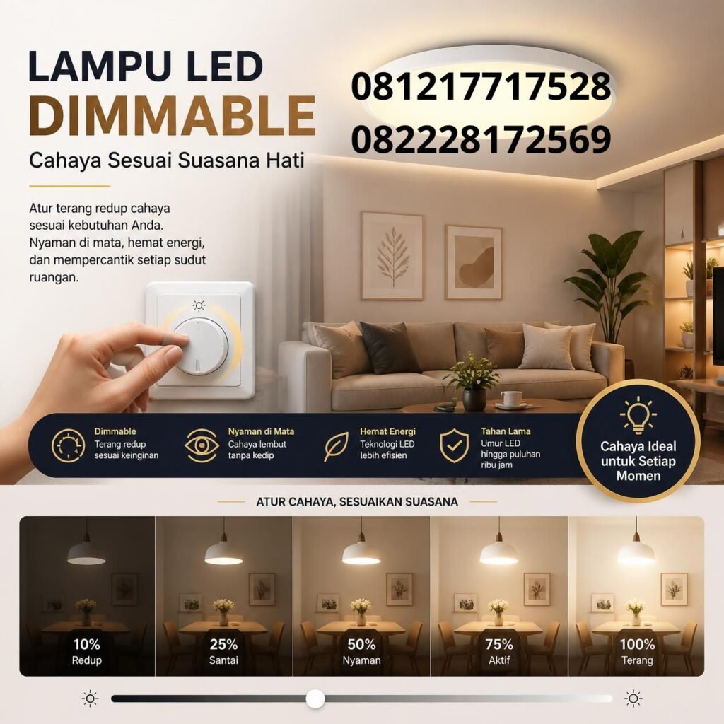 Lampu LED Dimmable untuk Rumah