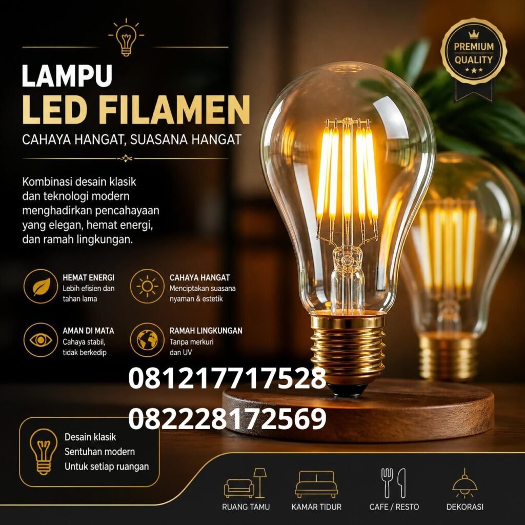 Lampu LED Filamen Dekoratif