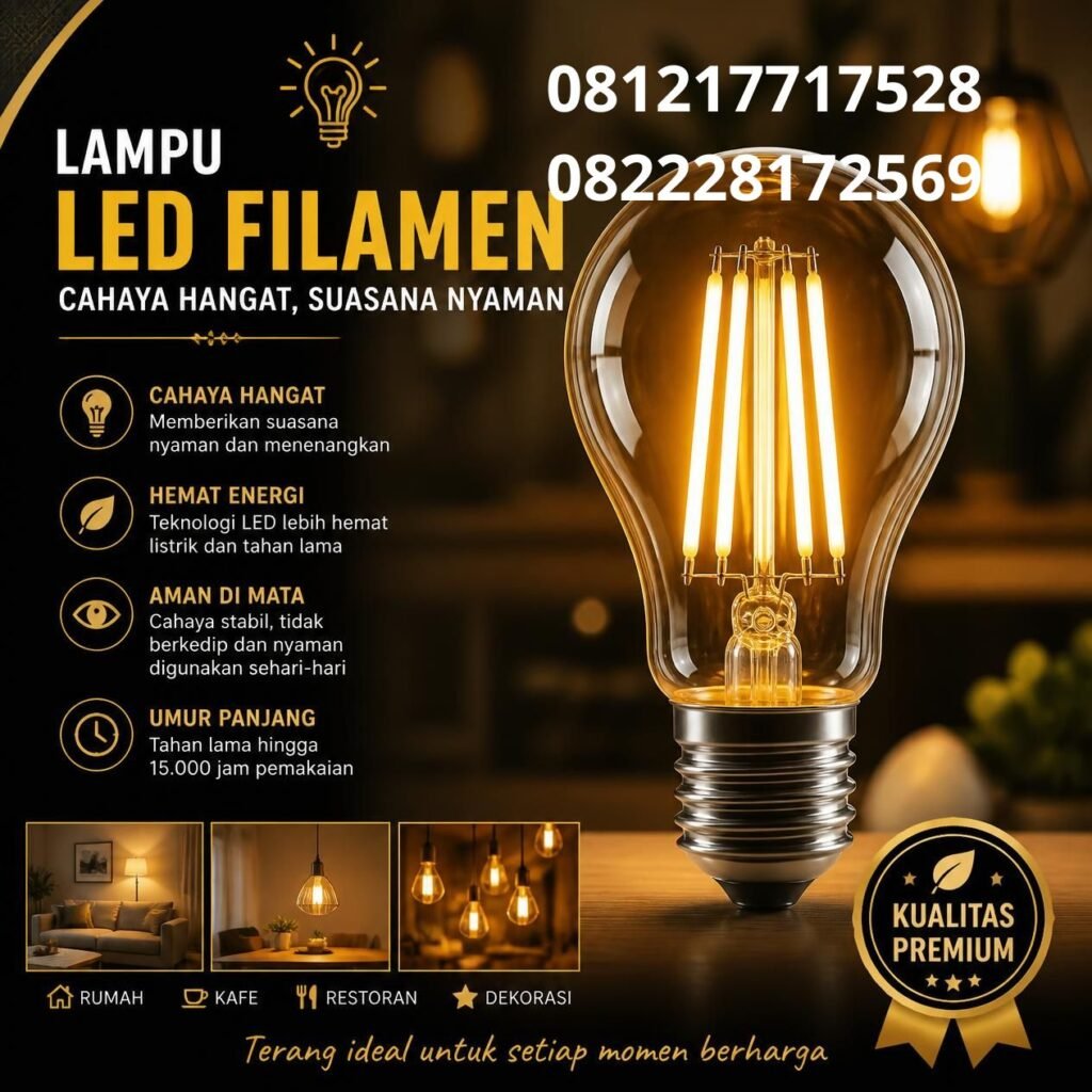 Lampu LED Filamen Vintage