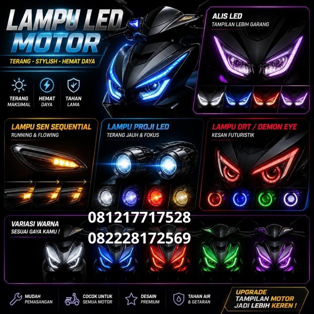 Lampu LED Motor Modifikasi