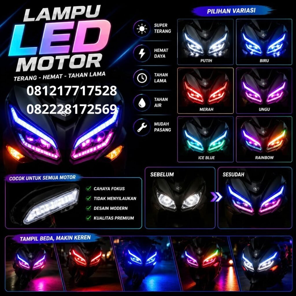 Lampu LED Motor Terang (1)