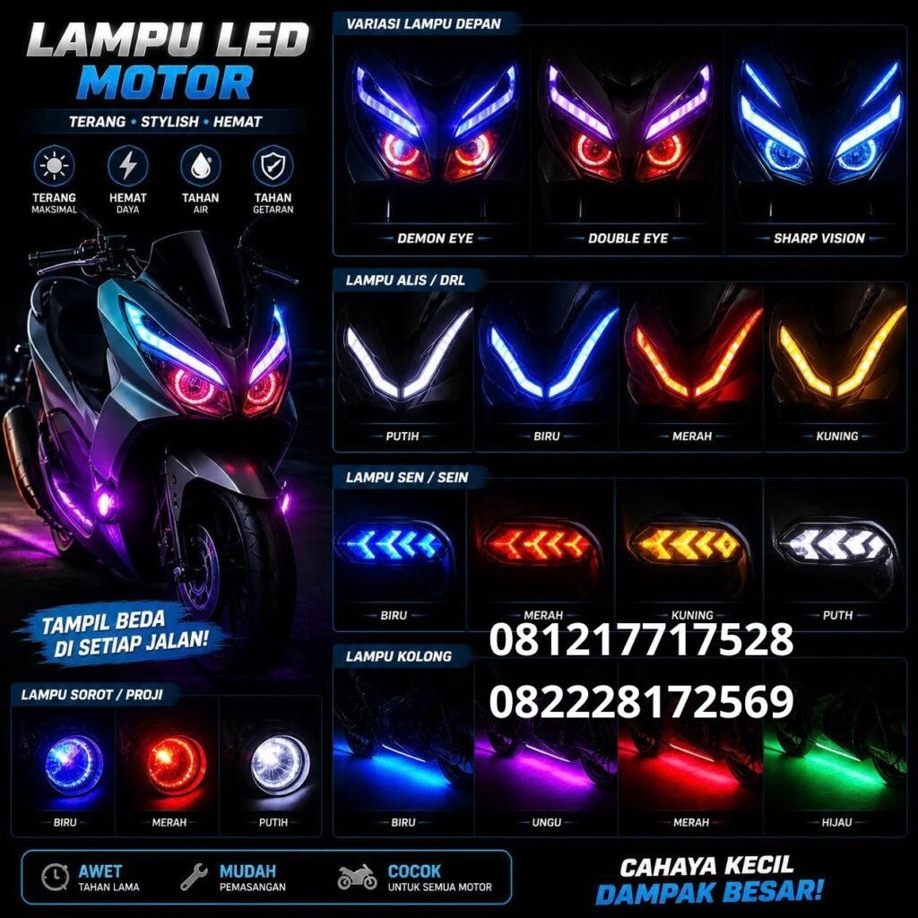 Lampu LED Motor Universal