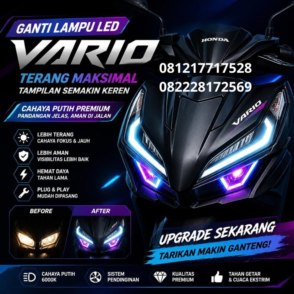 Lampu depan LED Vario
