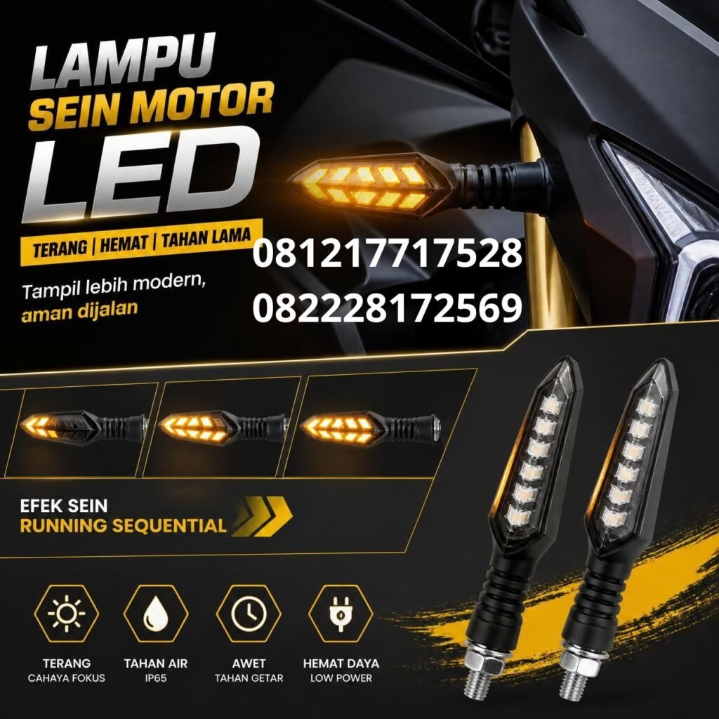 Lampu sein LED motor