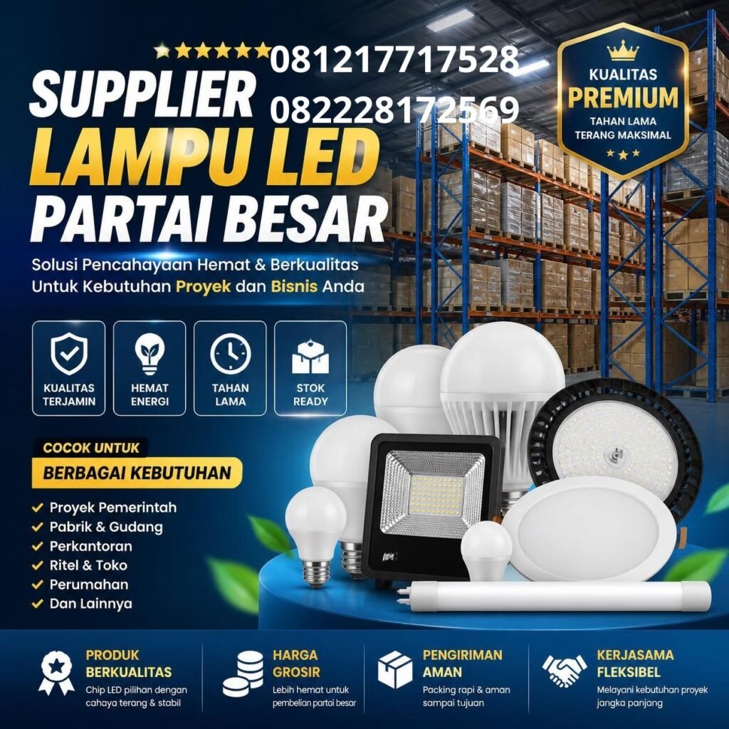 Supplier lampu LED untuk proyek