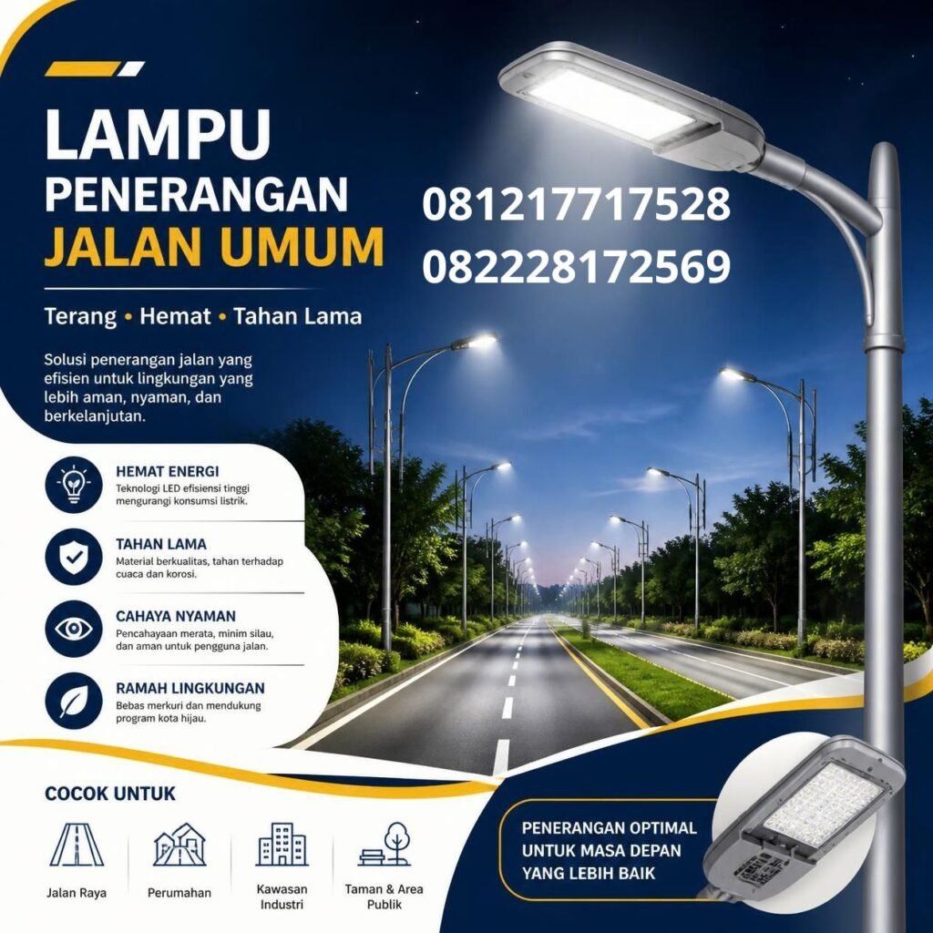 Supplier lampu PJU proyek