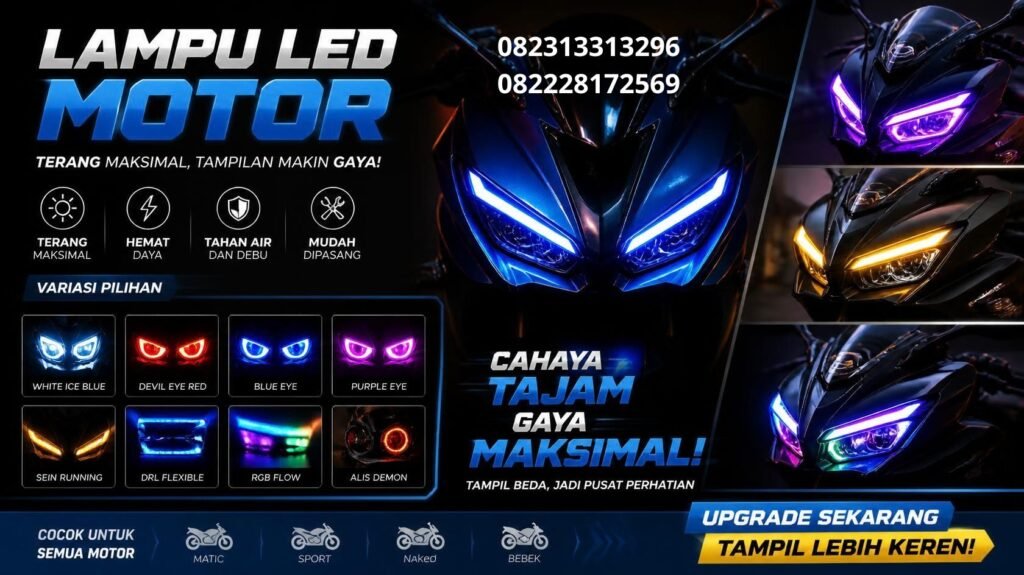 Variasi Lampu LED Motor